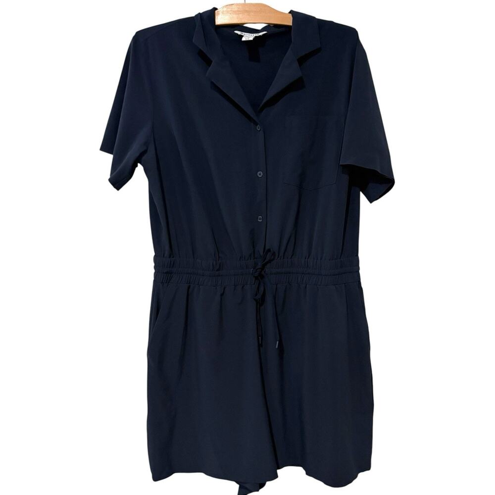 Athleta | Romper Navy Shorts Avenue Travel Athleisure City- Size Large